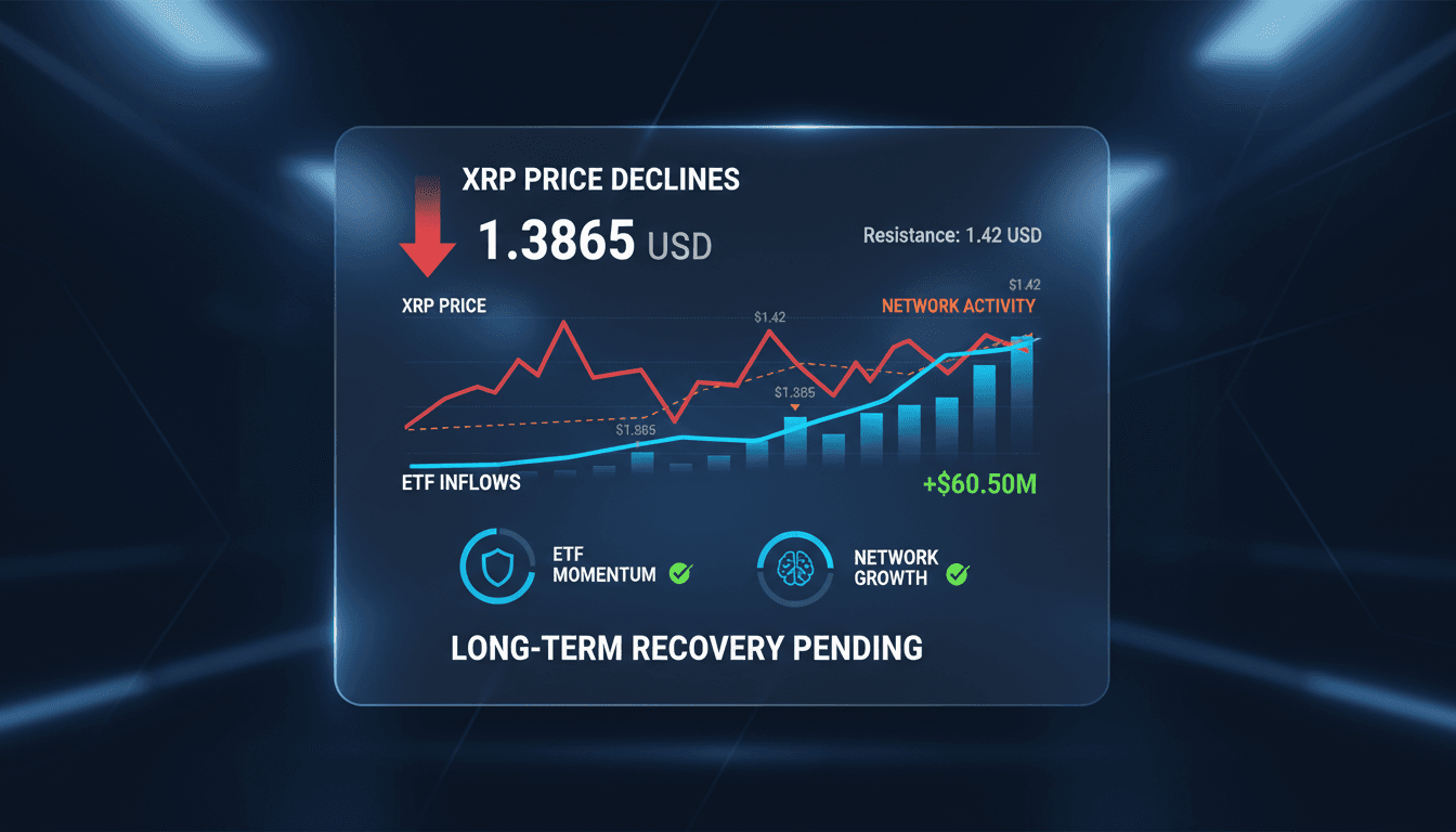 XRP price declines despite strong ETF inflows