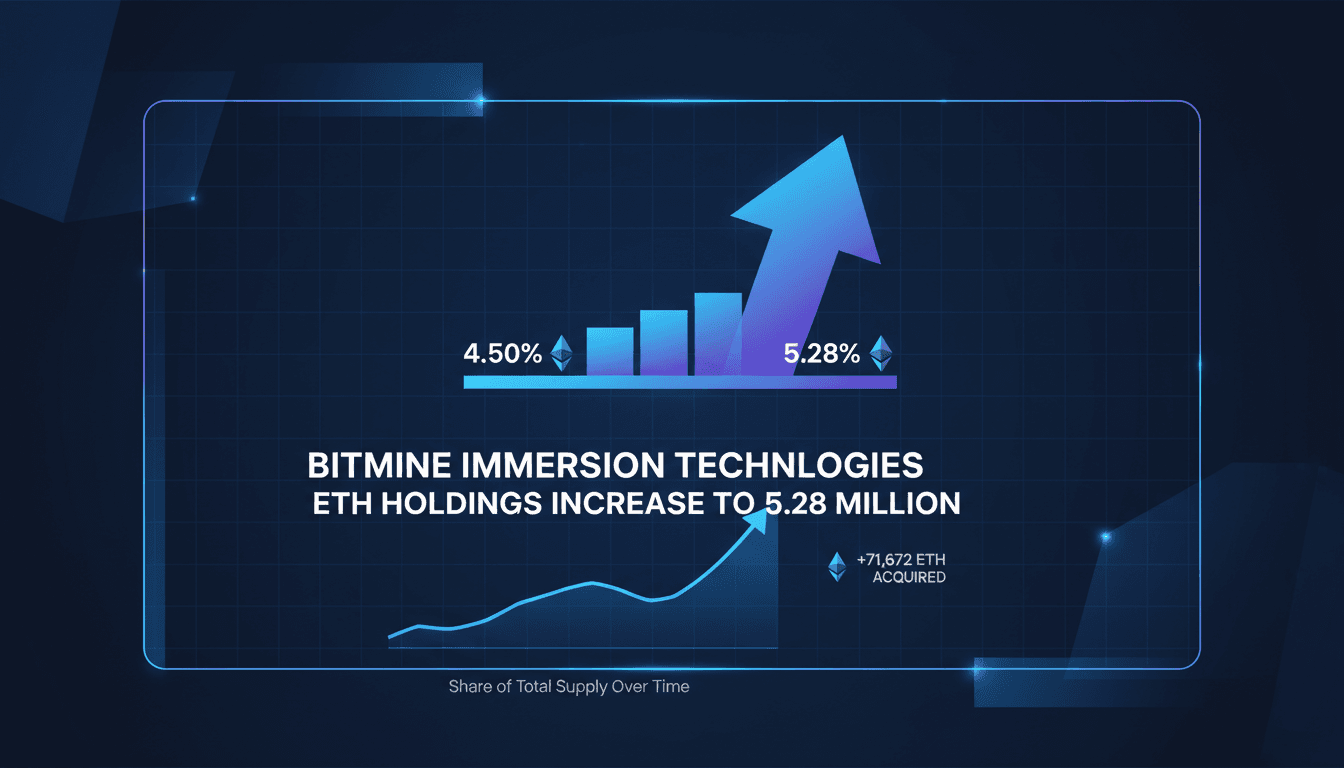 Bitmine Immersion Technologies logo with Ethereum graphics