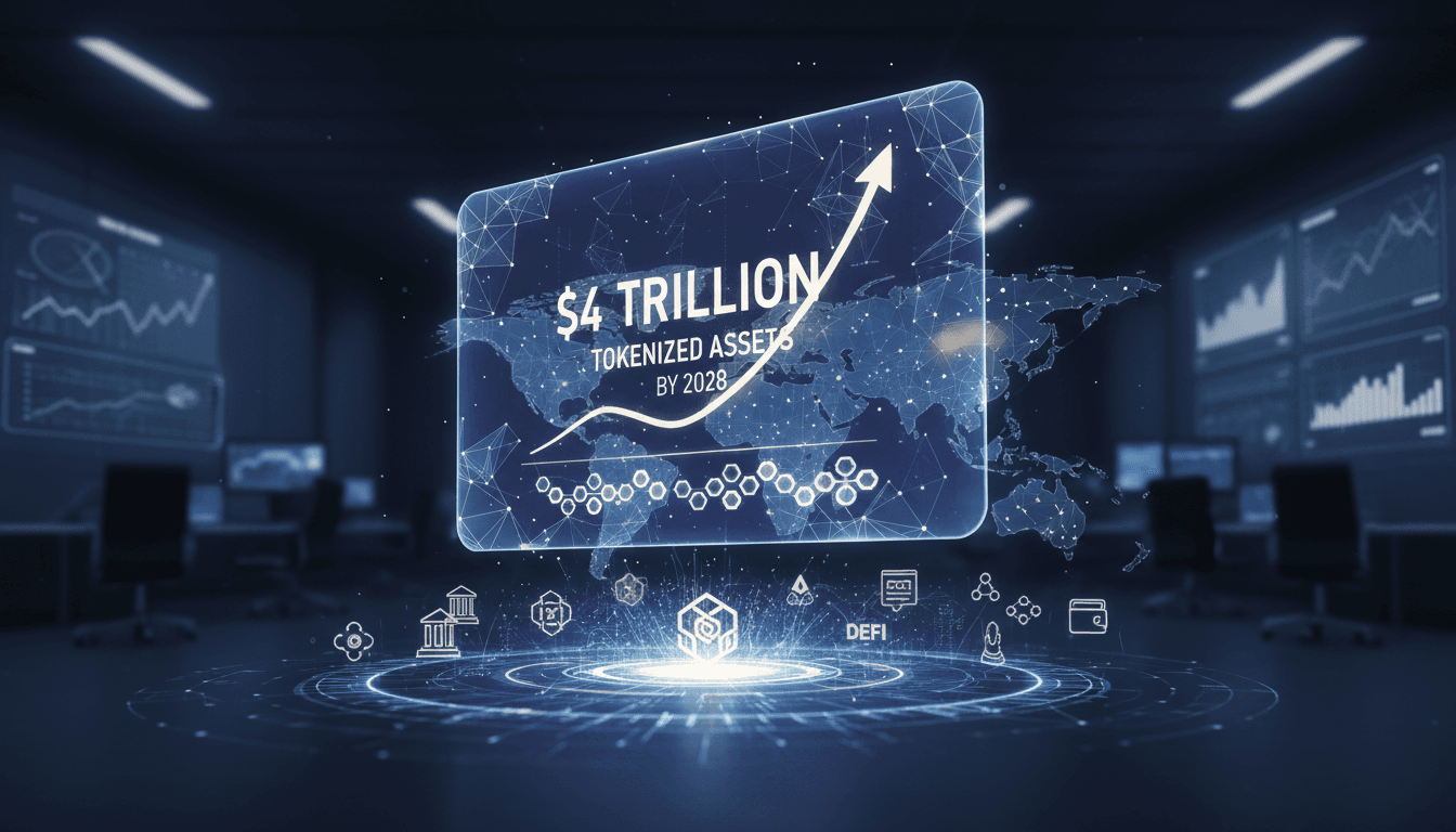 Illustration of tokenized assets growth and DeFi impact