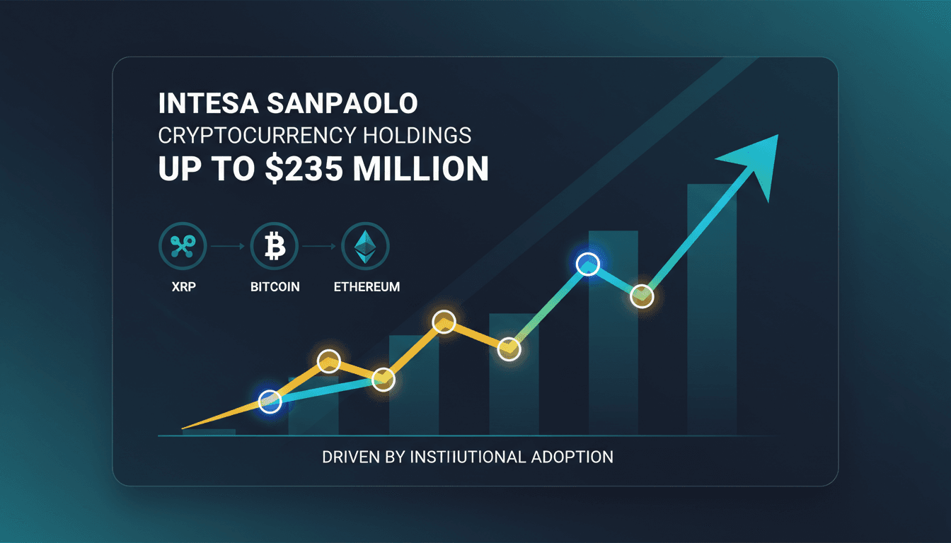 Intesa Sanpaolo Doubles Cryptocurrency Holdings to $235 Million