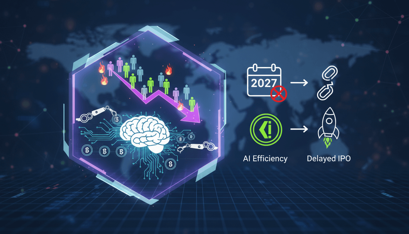 Kraken lays off 150 employees to enhance AI efficiency and delays IPO until 2027