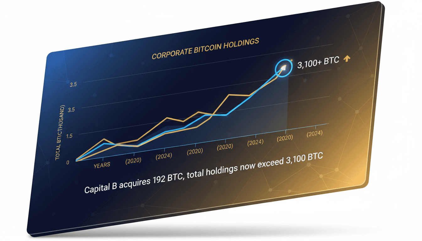 Capital B acquires 192 BTC increasing total holdings to over 3,100 BTC