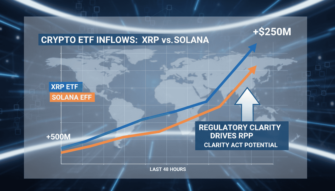 XRP ETFs Outperform Solana ETFs Amid Regulatory Clarity