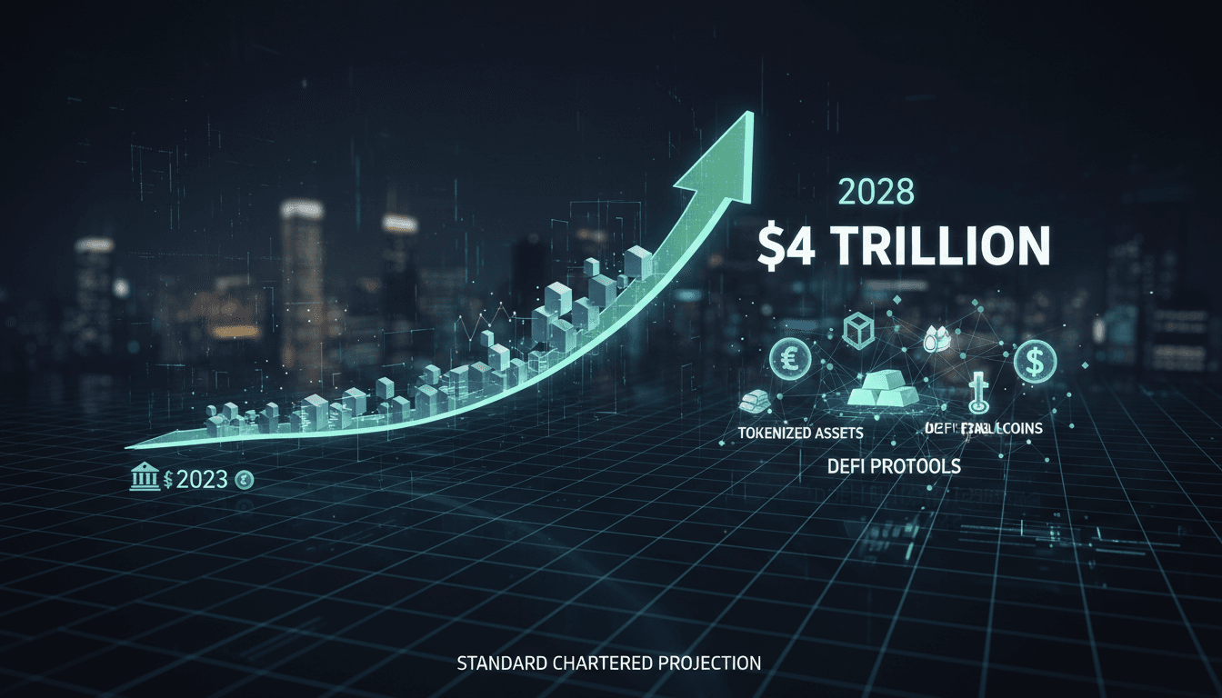 Standard Chartered Bank projects $4 trillion in tokenized assets by 2028