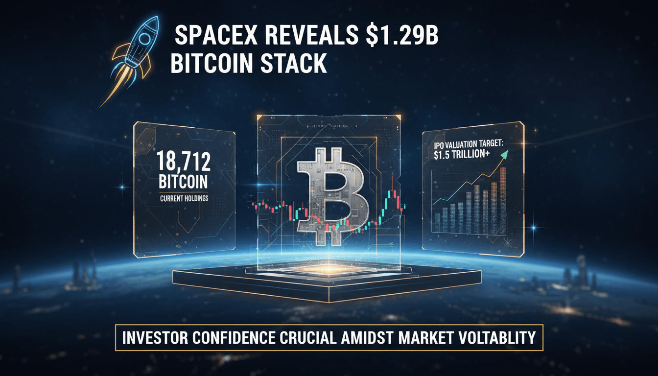 SpaceX reveals substantial Bitcoin holdings ahead of IPO