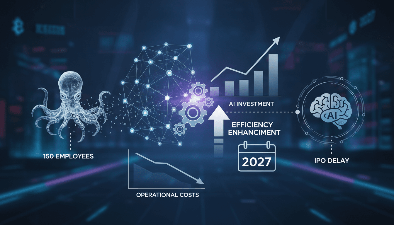 Kraken lays off 150 employees to enhance AI efficiency and delays IPO until 2027