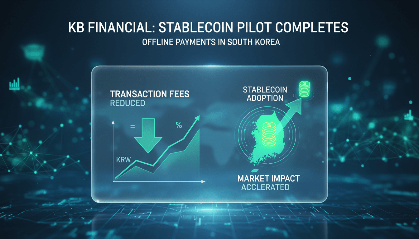 KB Financial completes stablecoin pilot for offline payments in South Korea