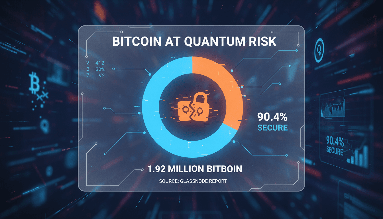 Illustration of Bitcoin's vulnerability to quantum computing threats