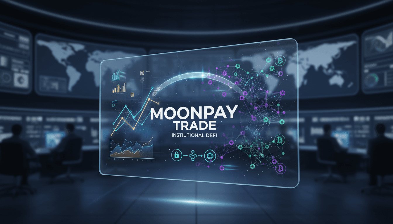 MoonPay Trade platform interface showcasing blockchain access