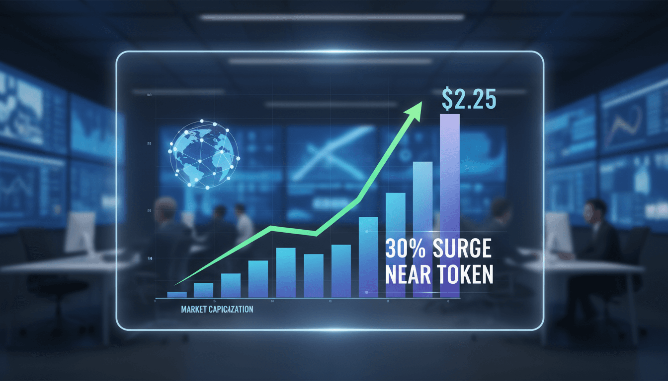 NEAR token price surge following Near Protocol's upgrade announcement