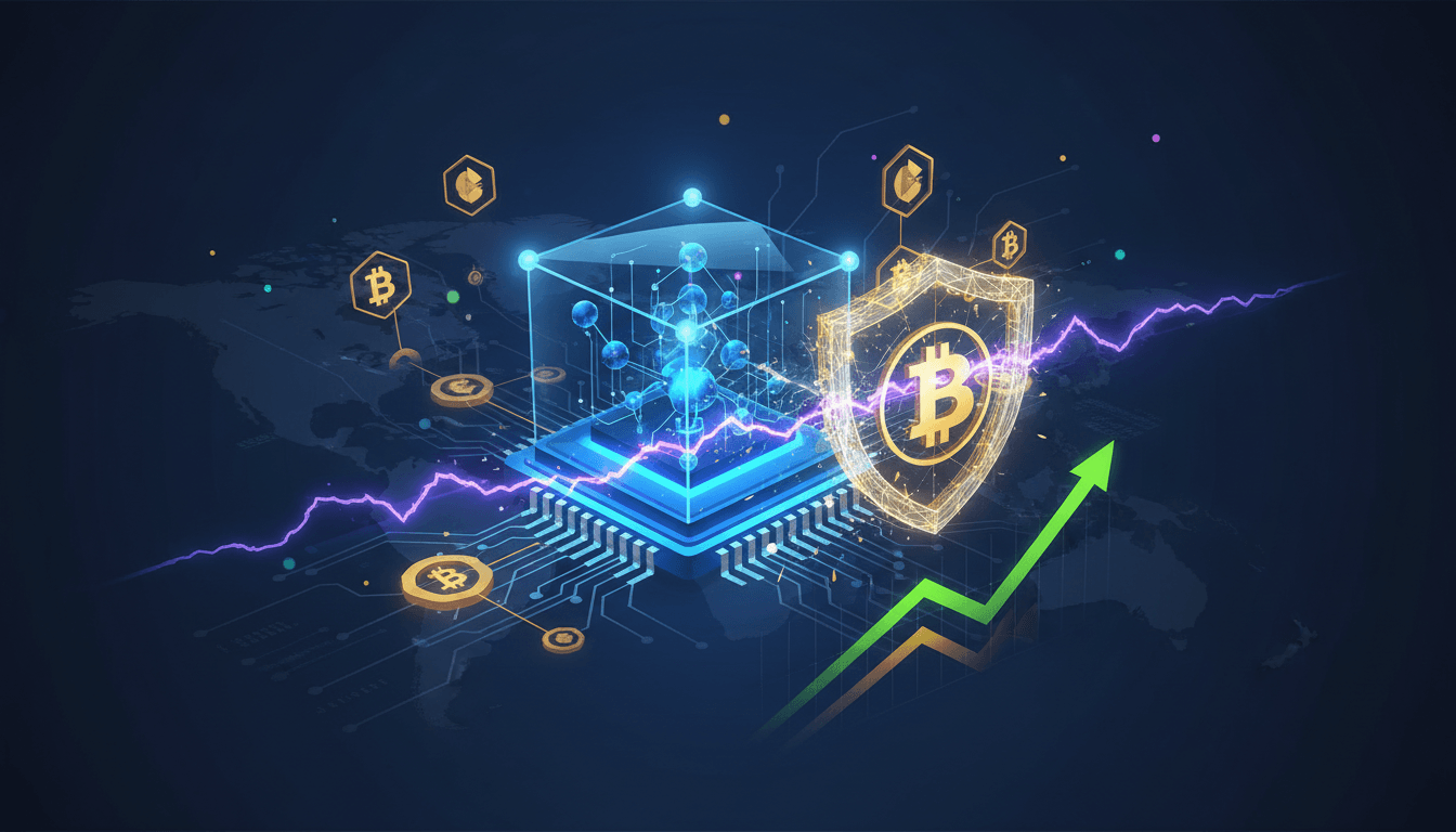 Illustration of quantum computing's impact on cryptocurrency security