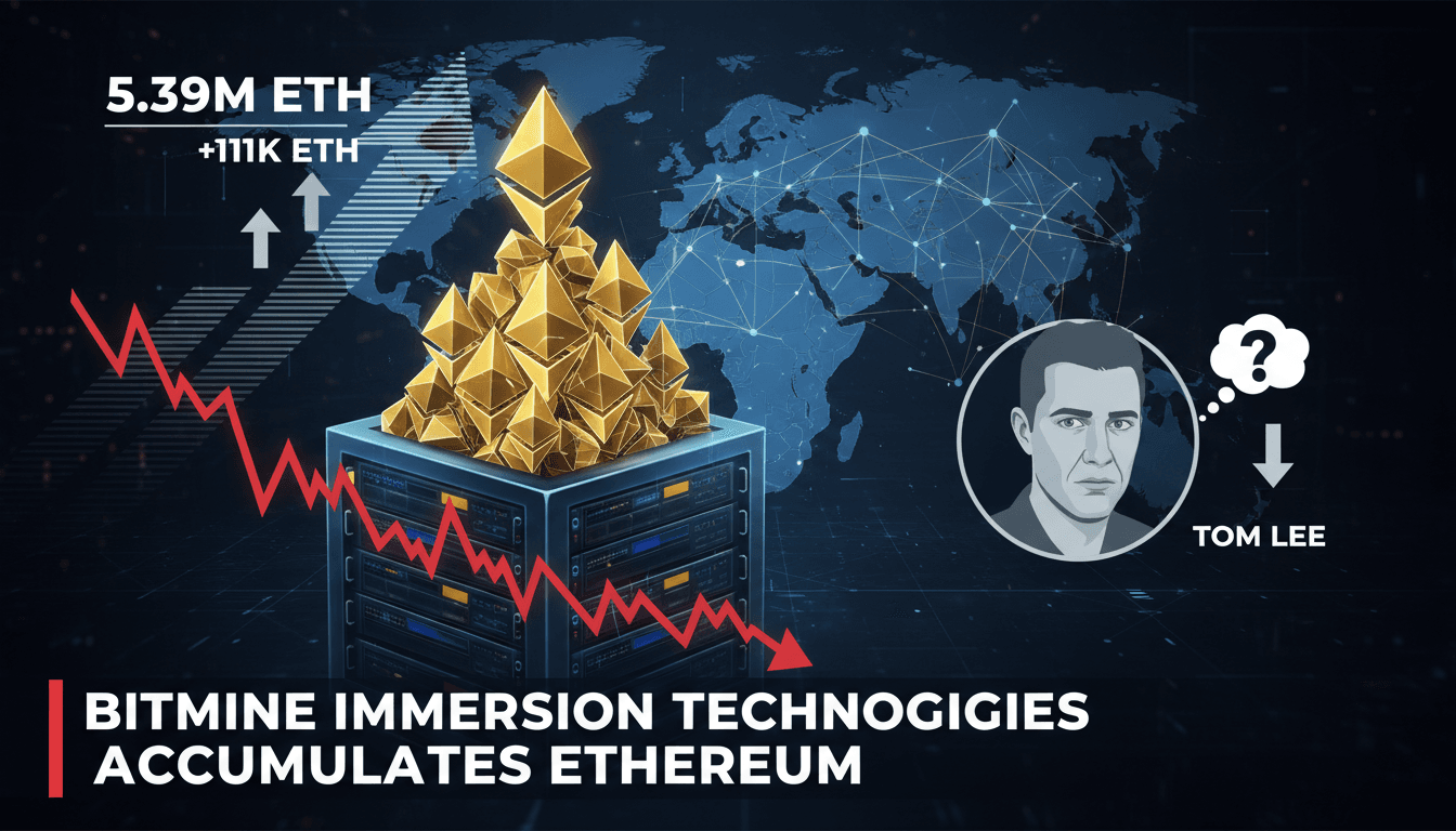 Bitmine Immersion Technologies logo with Ethereum graphics