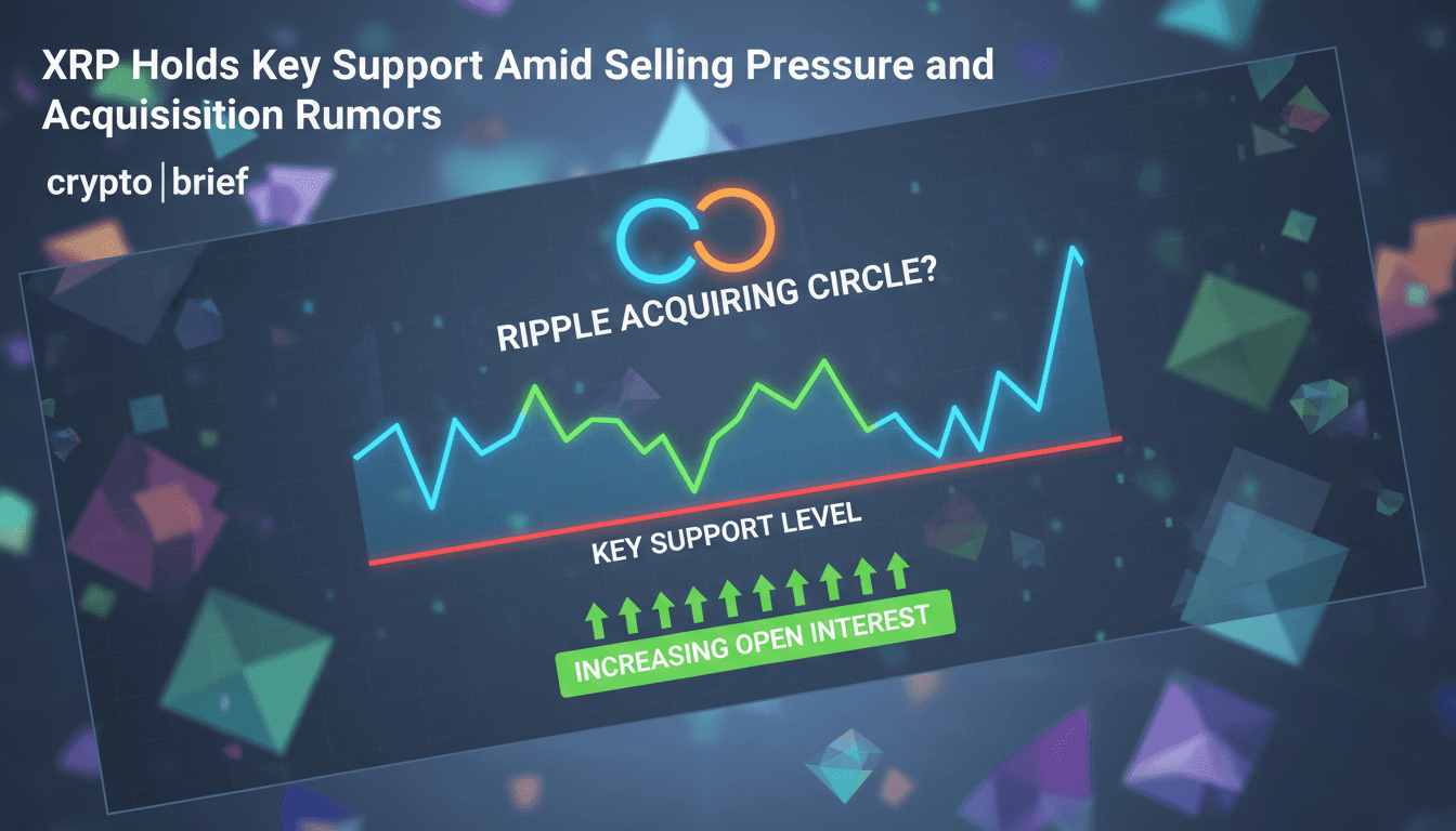 XRP cryptocurrency price chart showing support levels and market trends.
