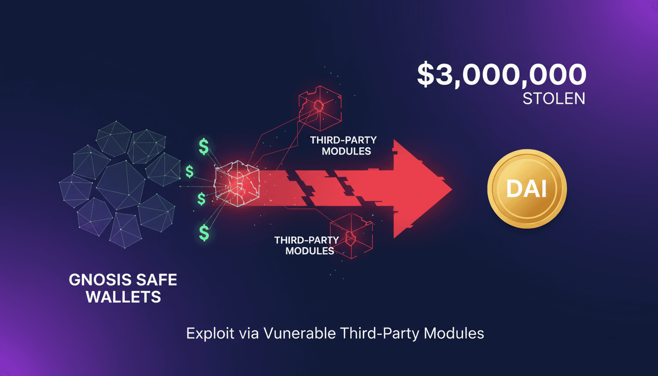 Illustration of cryptocurrency wallets and security vulnerabilities