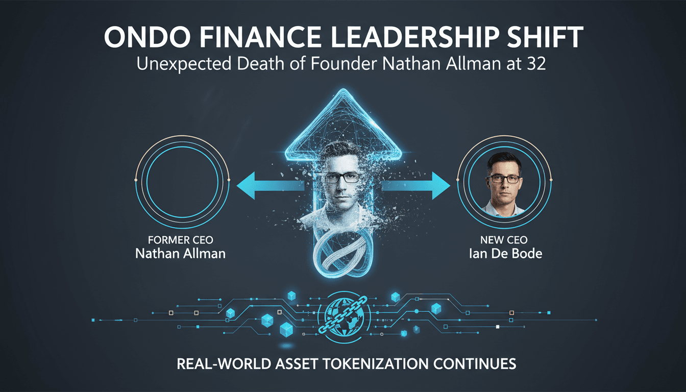 Nathan Allman, founder of Ondo Finance, who passed away unexpectedly at 32.