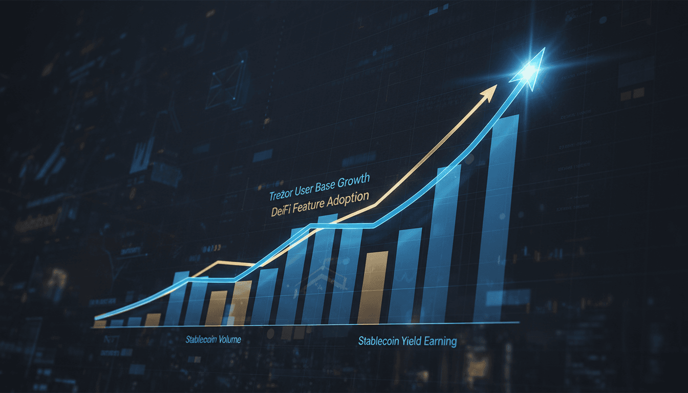 Trezor hardware wallet with Morpho integration for stablecoin yield earning