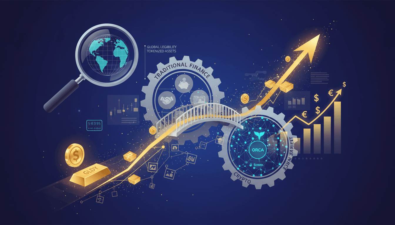 Illustration of the GLDY token trading infrastructure on Solana.