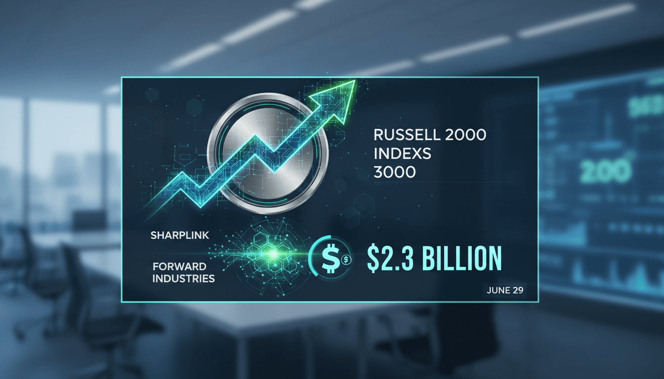 Sharplink and Forward Industries joining Russell indexes announcement