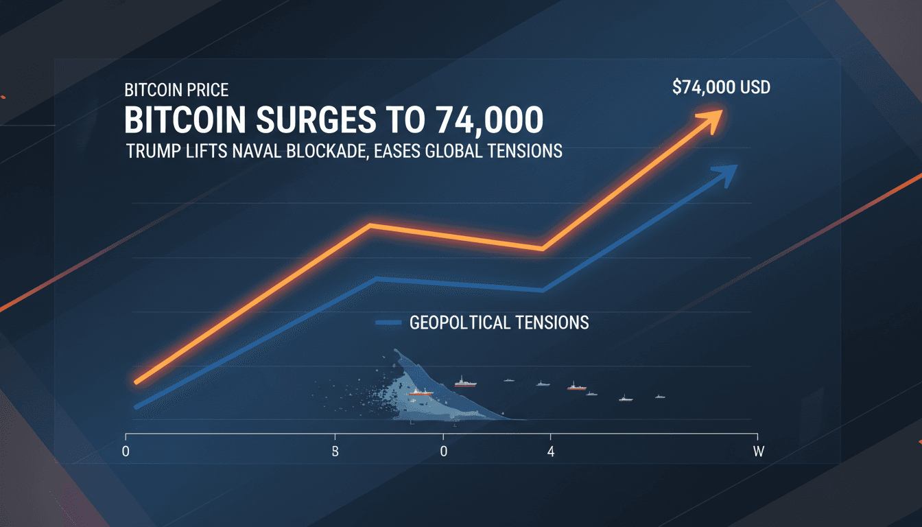 Bitcoin price surge following geopolitical developments
