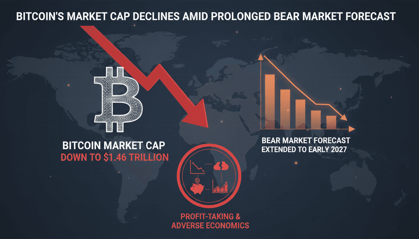 Bitcoin market cap decline analysis with economic indicators