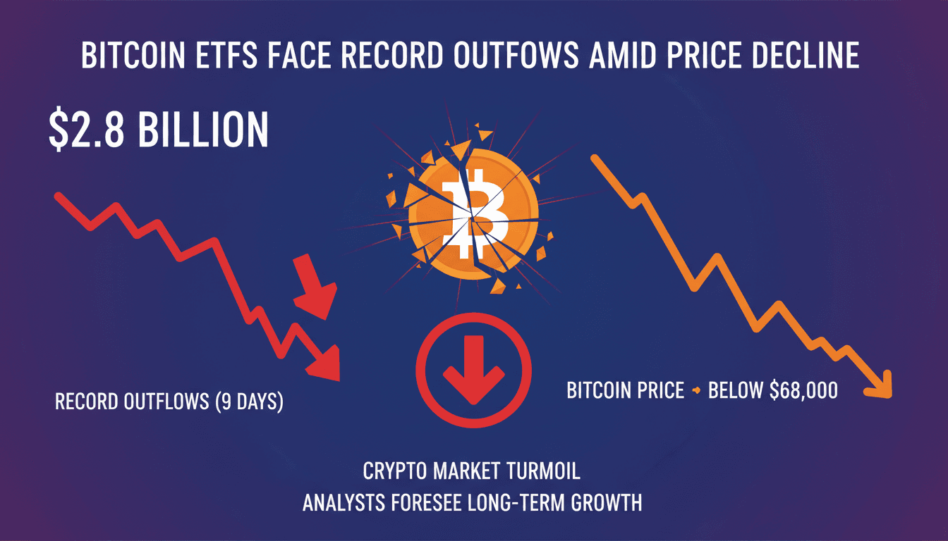 Bitcoin price decline and ETF outflows analysis