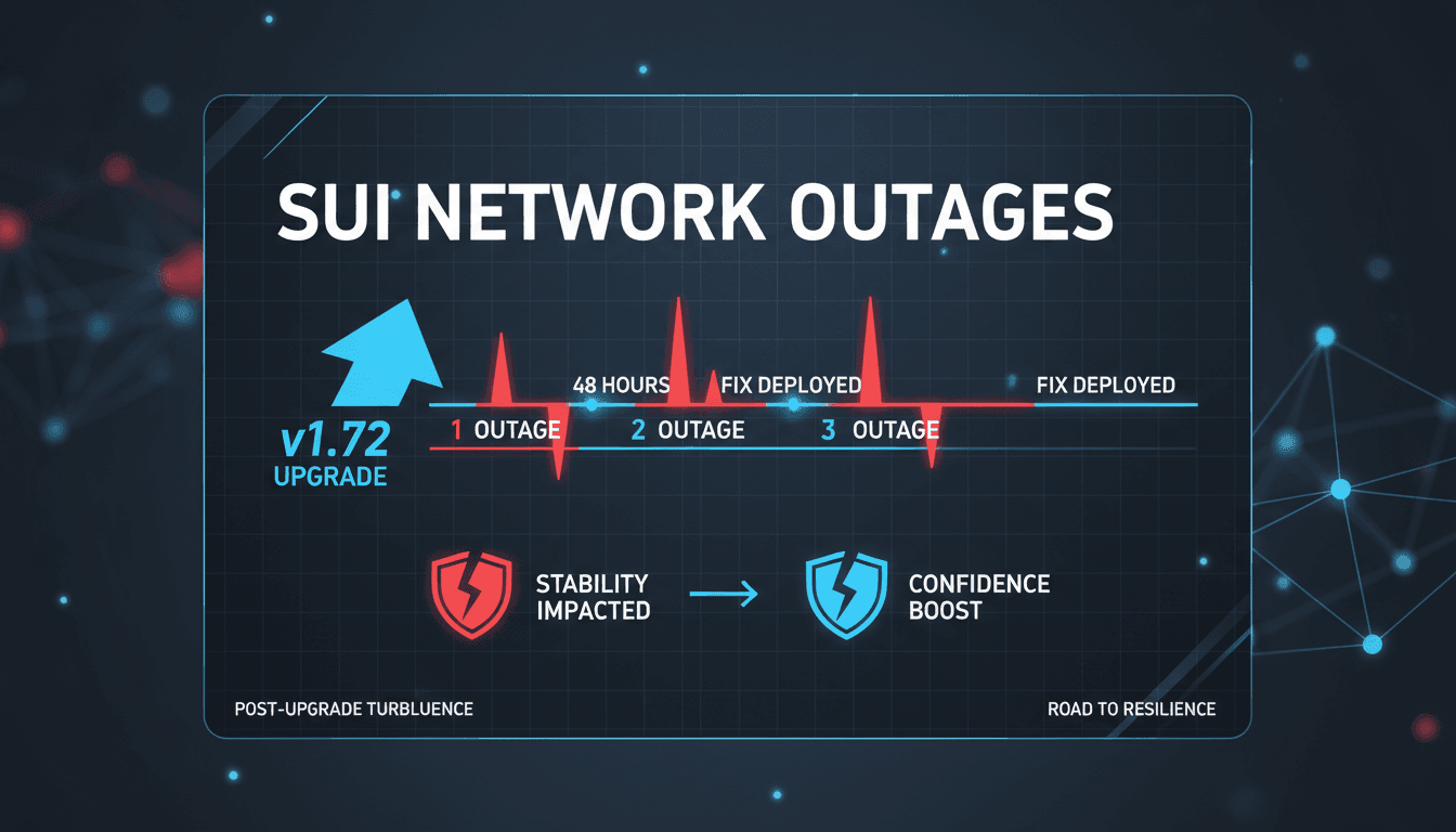 Sui Network Faces Three Outages Post Upgrade Due to System Bugs