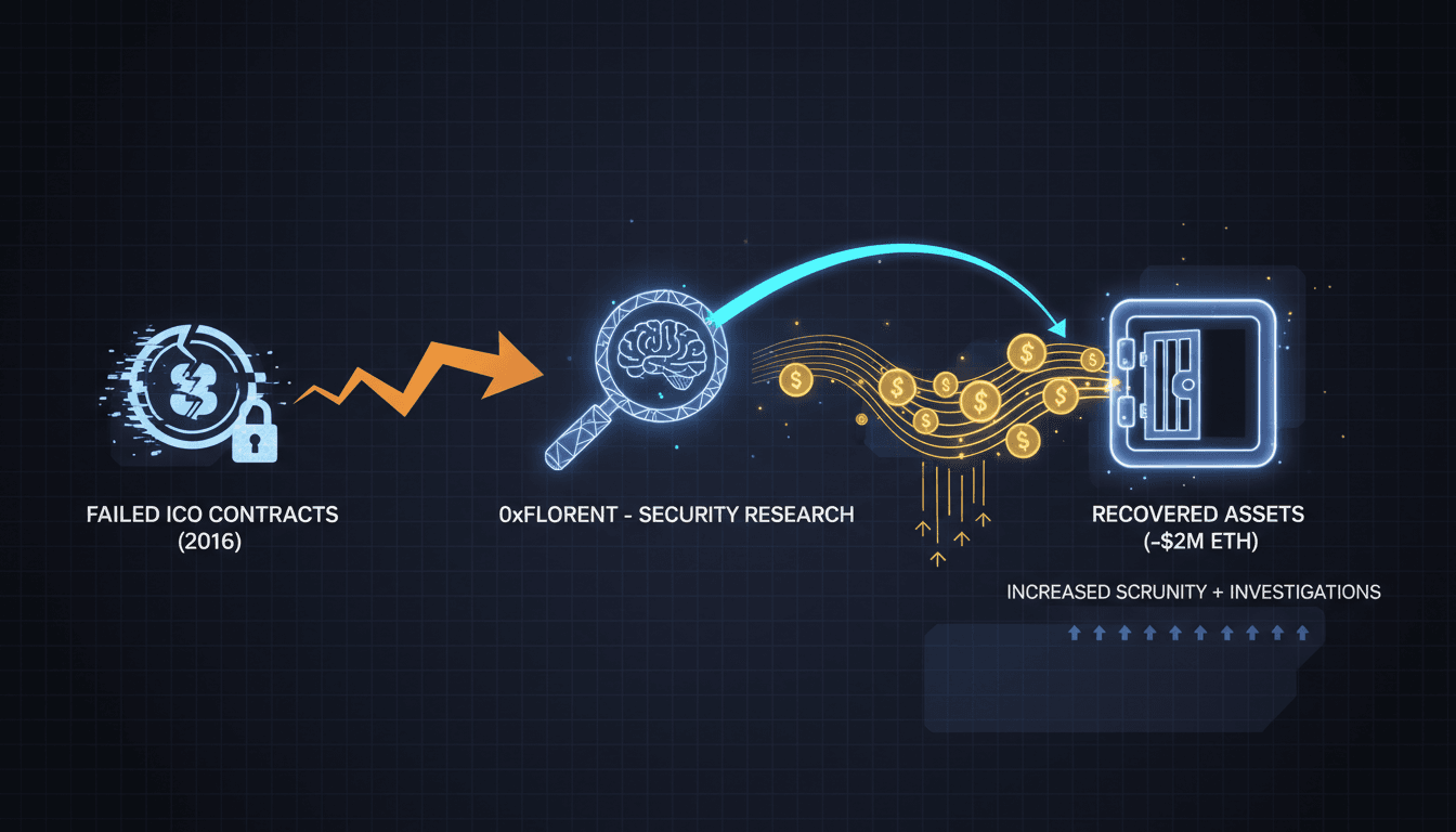 Security researcher unlocking Ethereum funds from a failed ICO