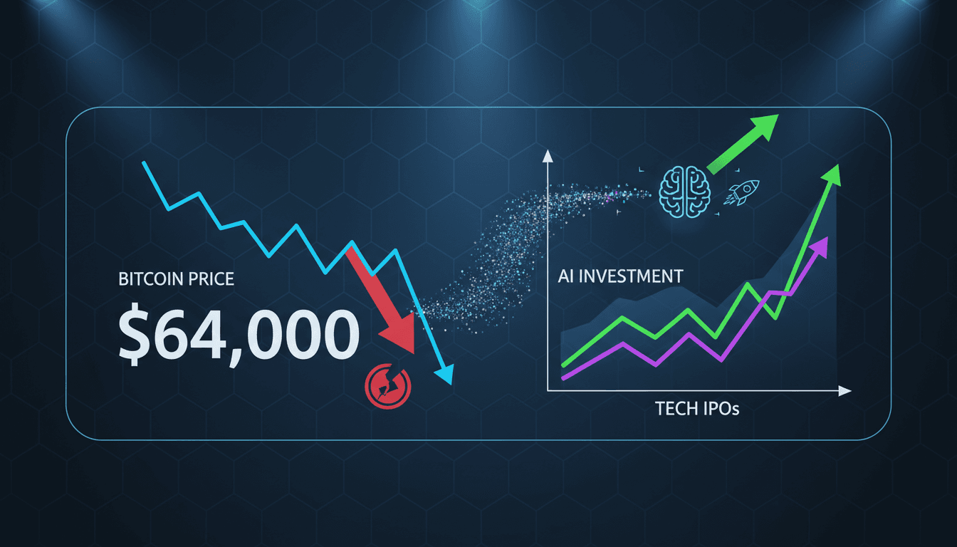 Bitcoin price decline analysis with focus on AI and IPO trends