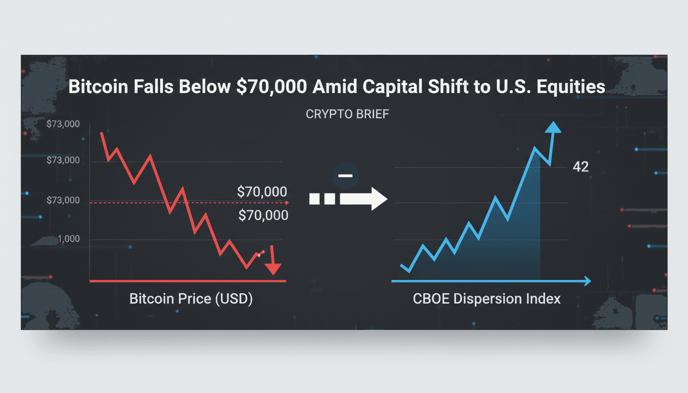 Bitcoin price decline and capital shift to U.S. equities analysis
