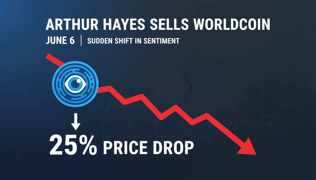 Arthur Hayes' impact on Worldcoin price dynamics