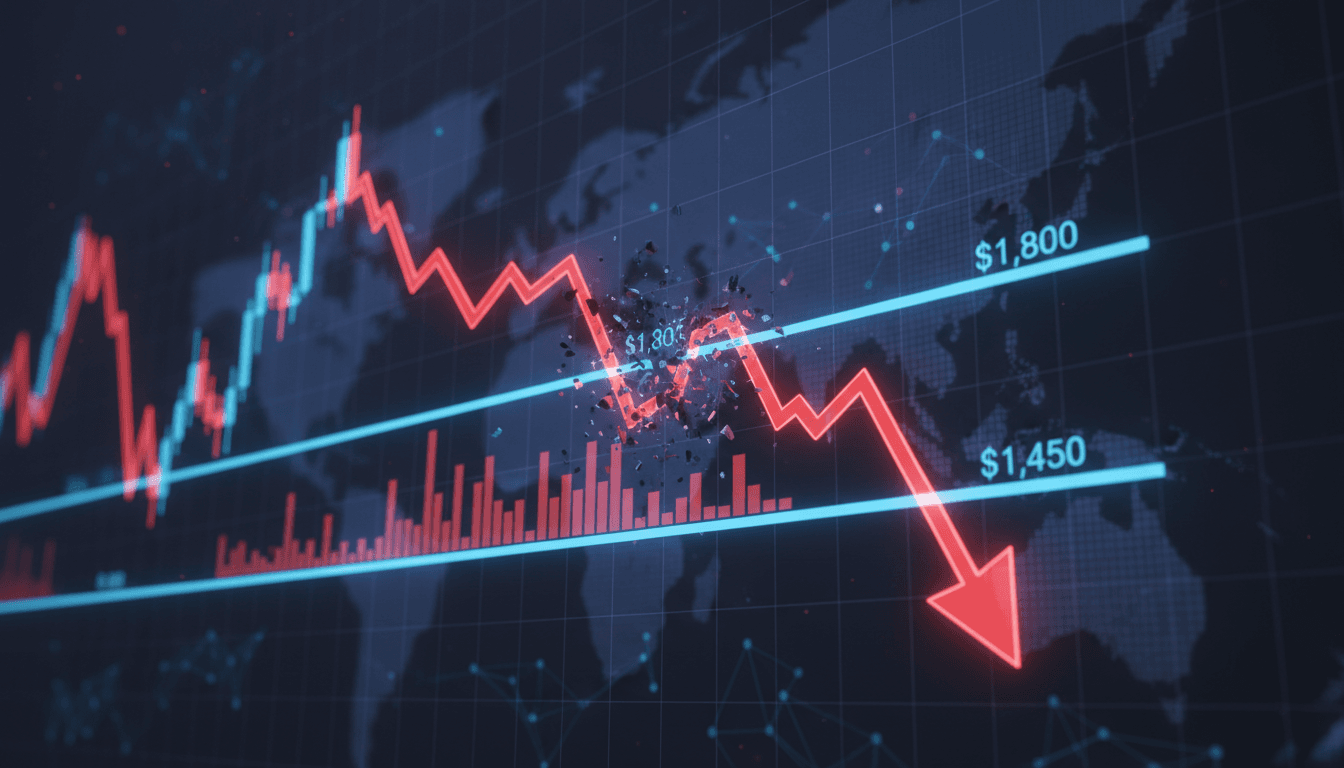 Ethereum Tests Critical Support Levels Amid Intensifying Selling Pressure