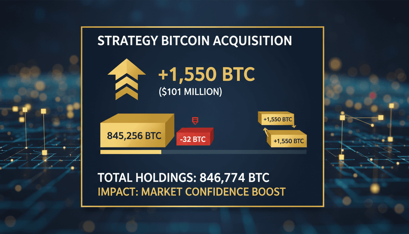 Strategy's bitcoin acquisition visual representation