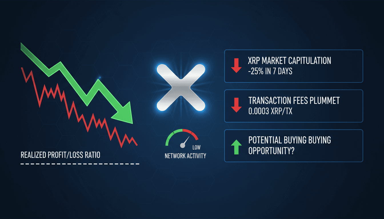 Analytical visual showing XRP's market trends and network activity