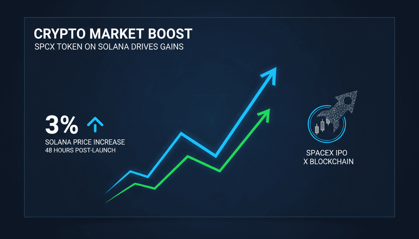 SPCX token launch on Solana with SpaceX IPO trading backdrop