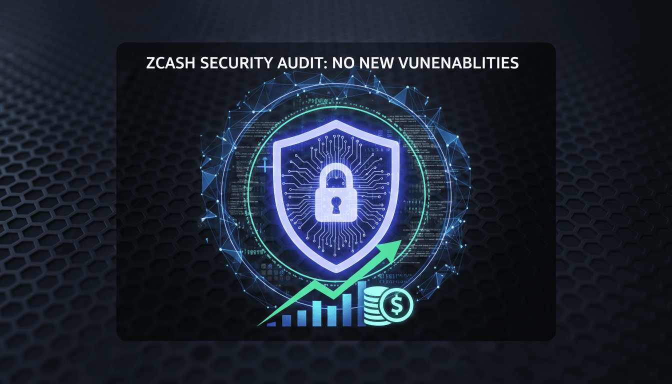 Zcash security audit results showcasing no new vulnerabilities.