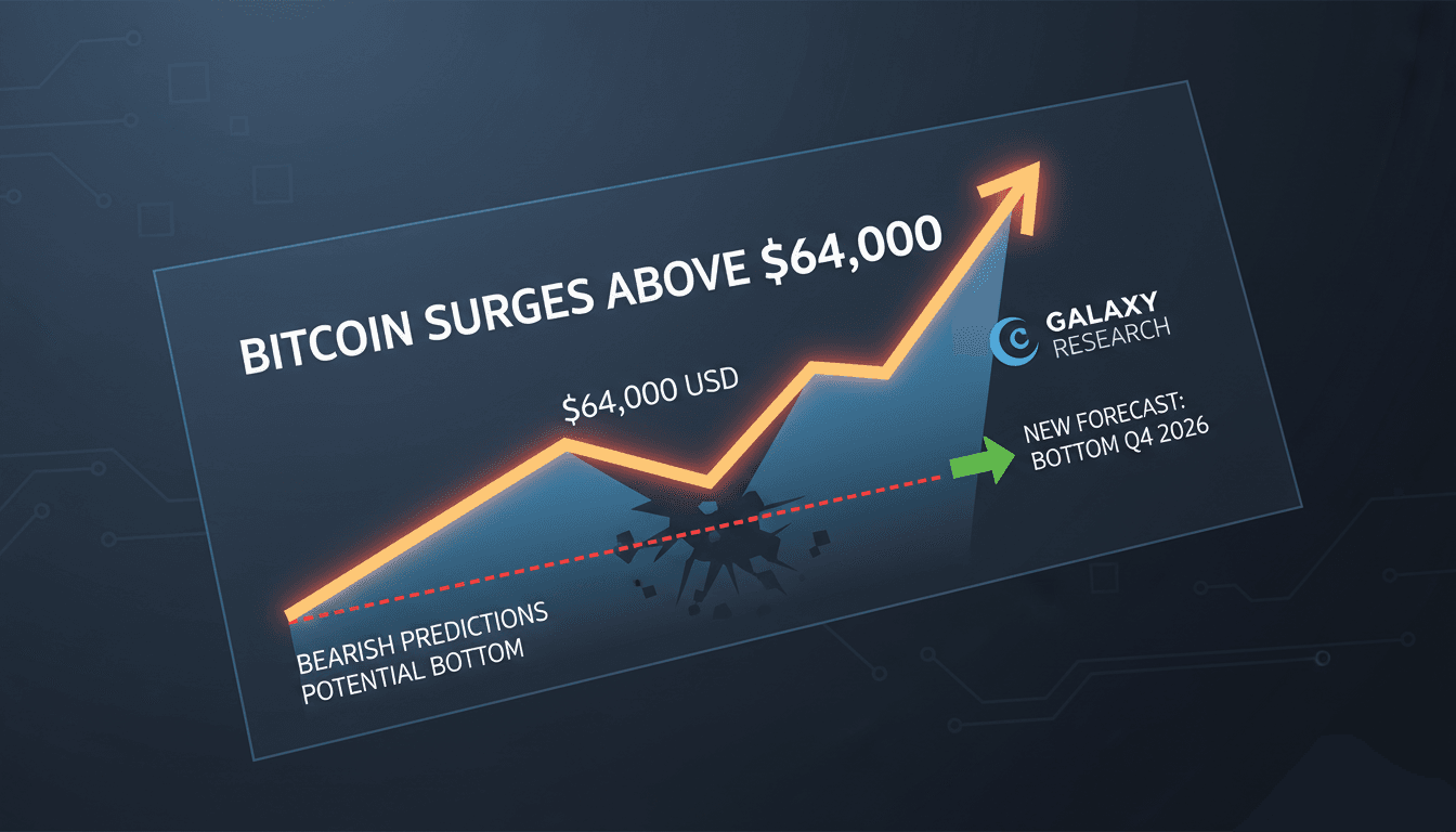 Bitcoin Surges Above $64,000 Challenging Bearish Predictions