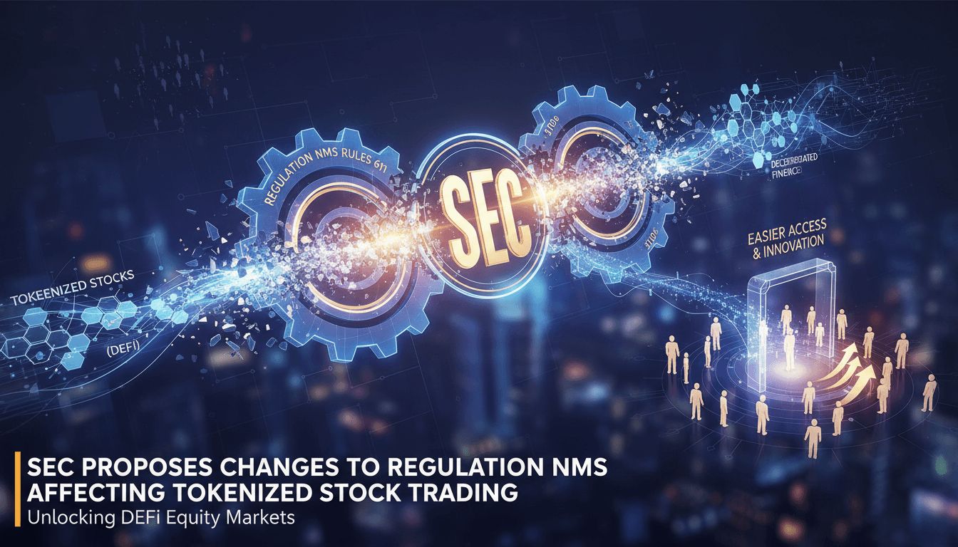 Illustration of SEC's proposed changes impacting tokenized stock trading