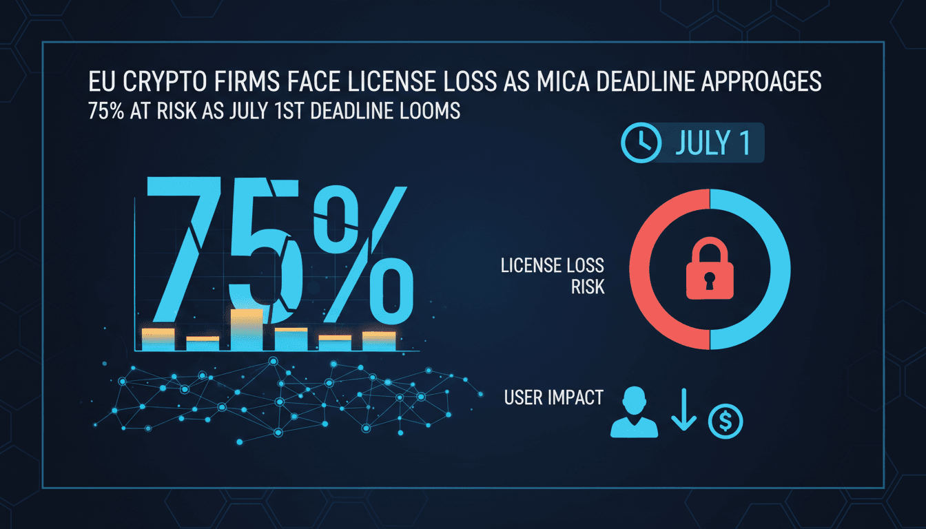 EU Crypto Firms Face License Loss as MiCA Deadline Approaches