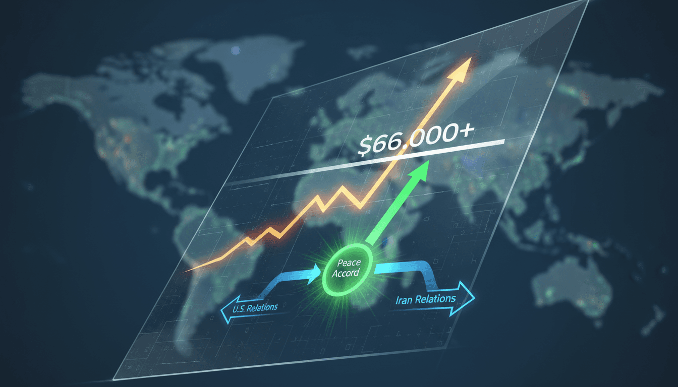 Bitcoin Surges Above $66,000 Amid Improved U.S.-Iran Relations