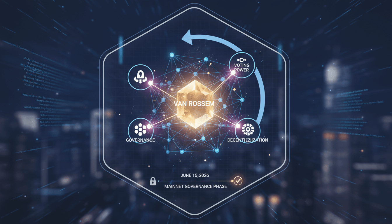 Cardano's Van Rossem hard fork governance phase illustration
