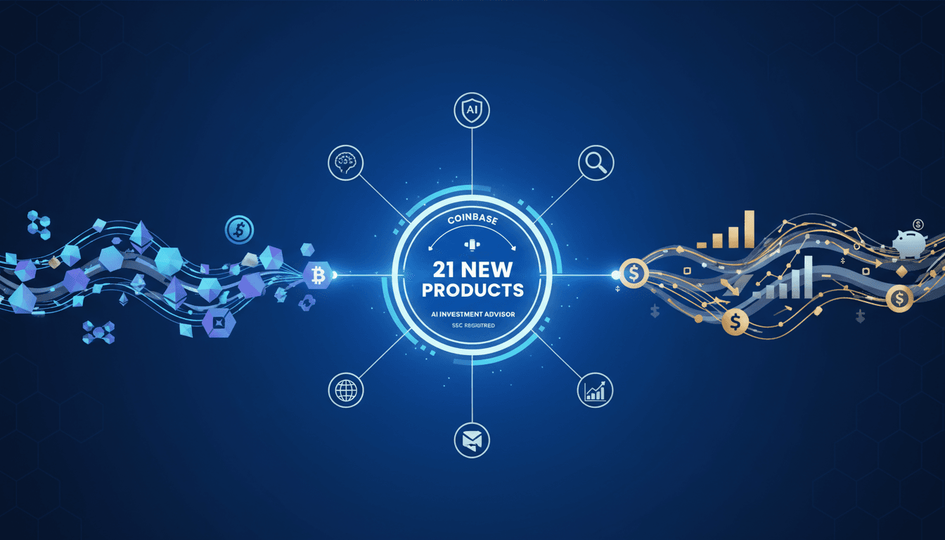 Coinbase launches 21 new financial products including SEC-registered AI investment advisor