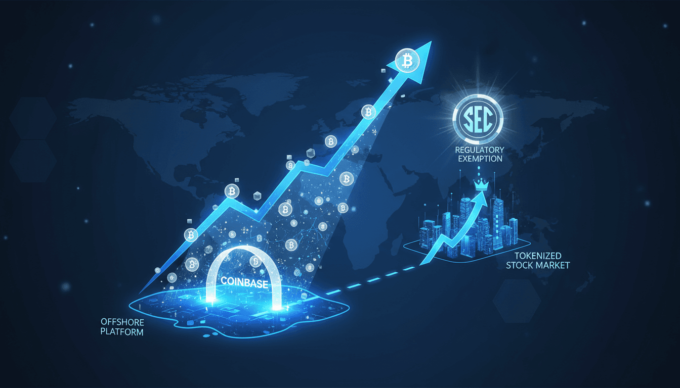 Coinbase prepares for offshore launch of tokenized stock trading platform as SEC nears regulatory exemption