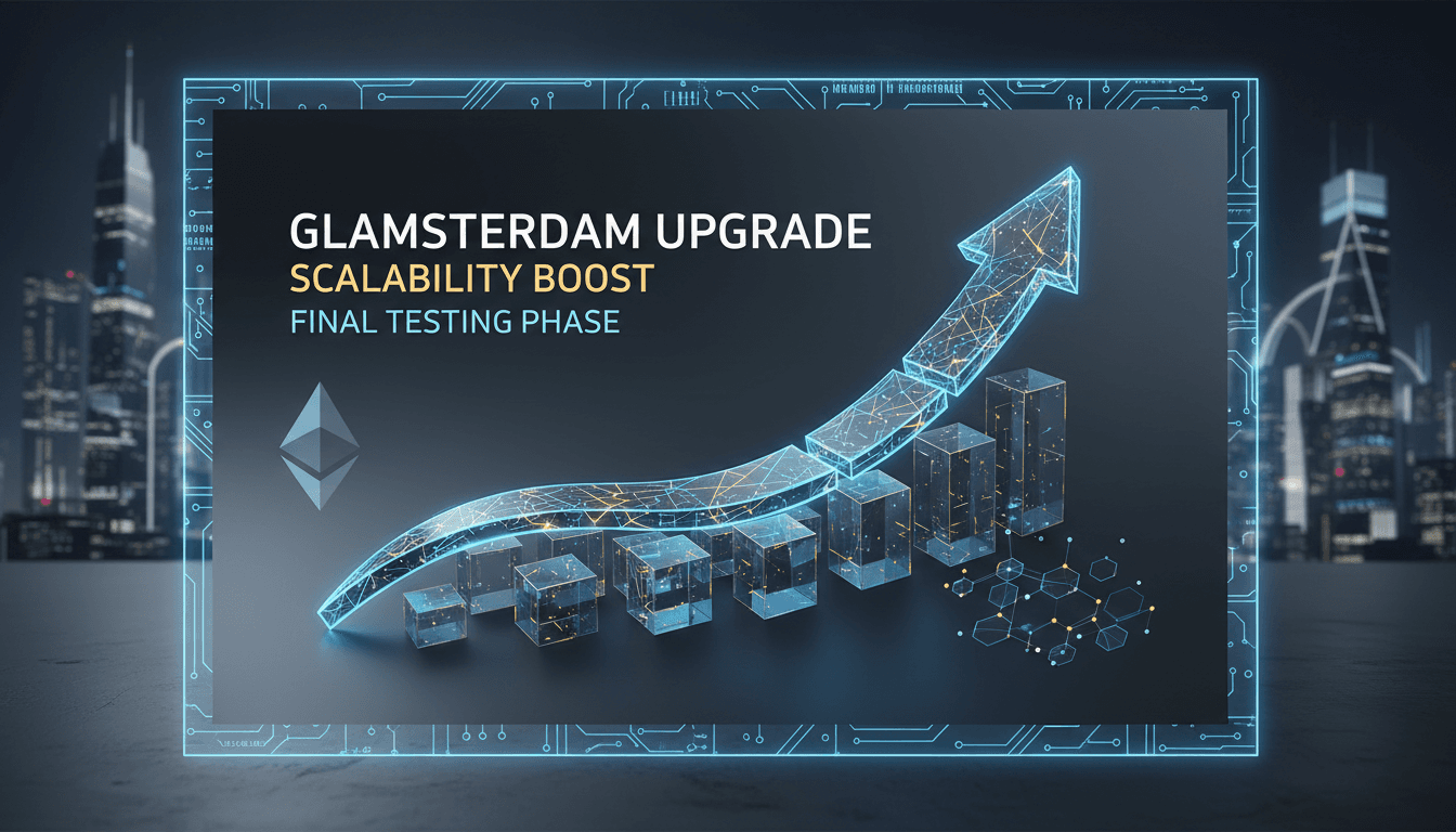 Ethereum network upgrade visual representation