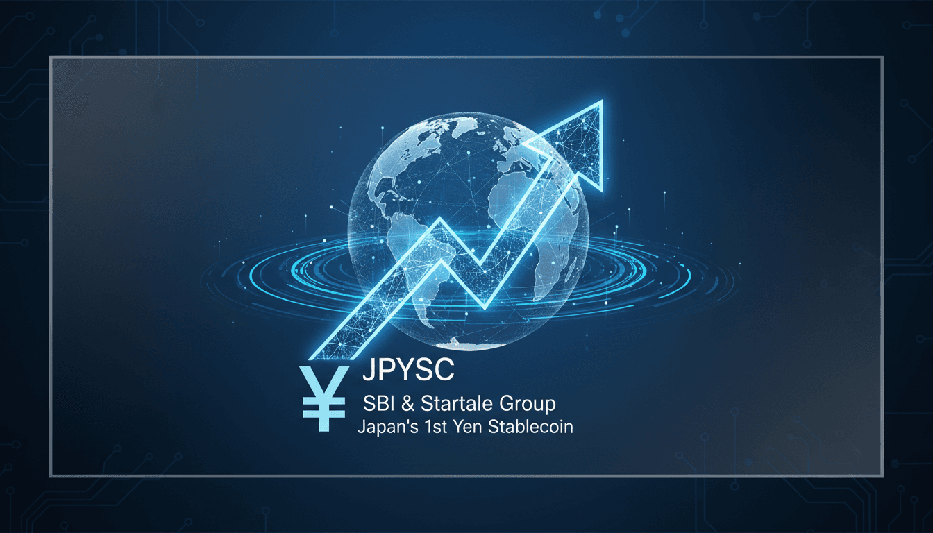 Launch of JPYSC, Japan's first yen-pegged stablecoin by SBI and Startale Group.