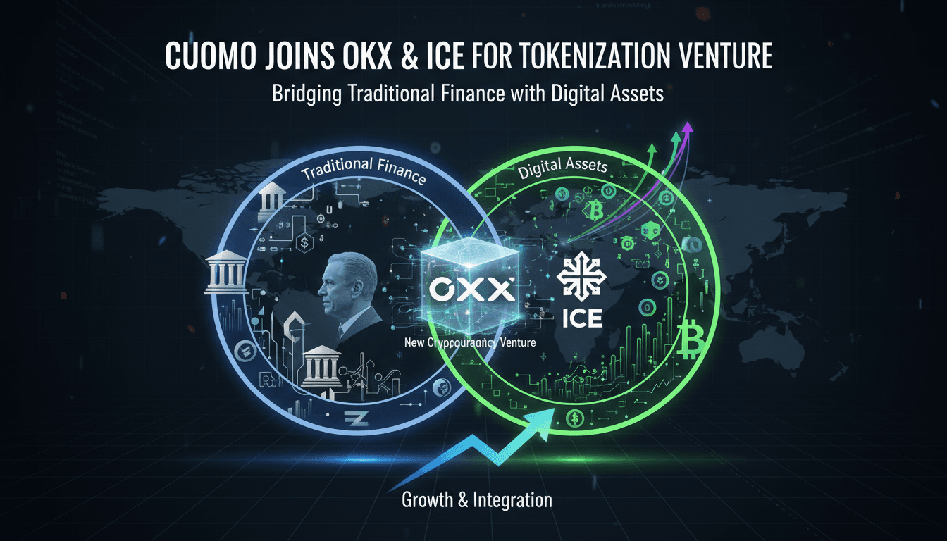 Andrew Cuomo appointed co-chair of new cryptocurrency venture with OKX and ICE