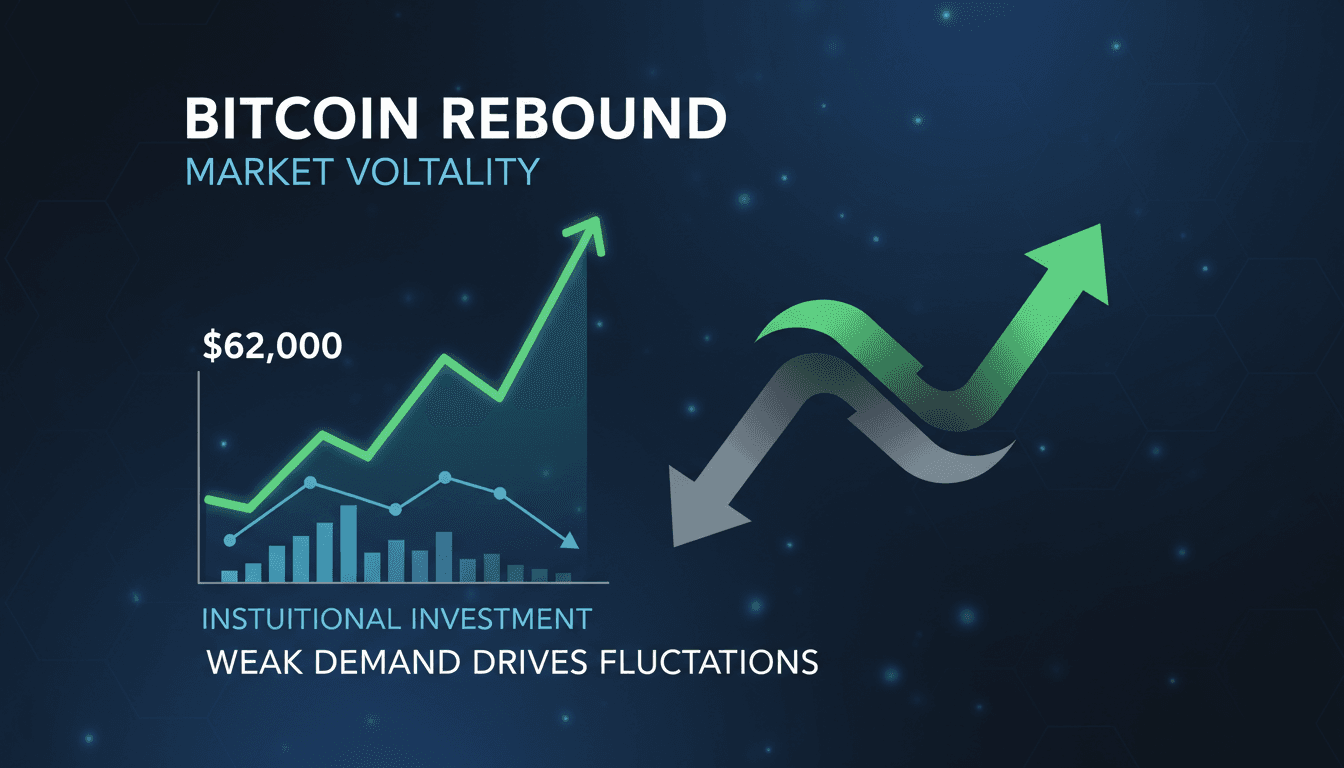 Bitcoin price chart showing recent fluctuations and market trends.