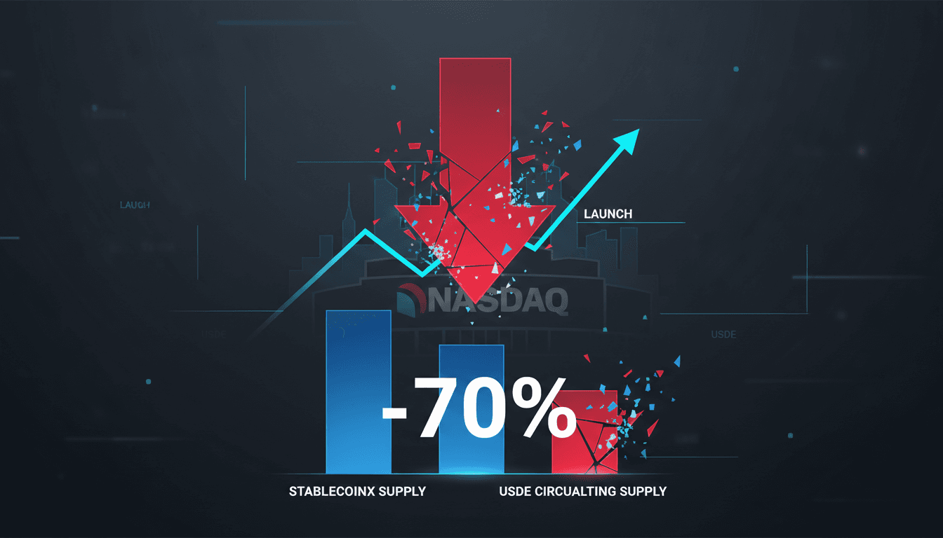 StablecoinX Launches on Nasdaq as USDE Amidst Significant Supply Reduction