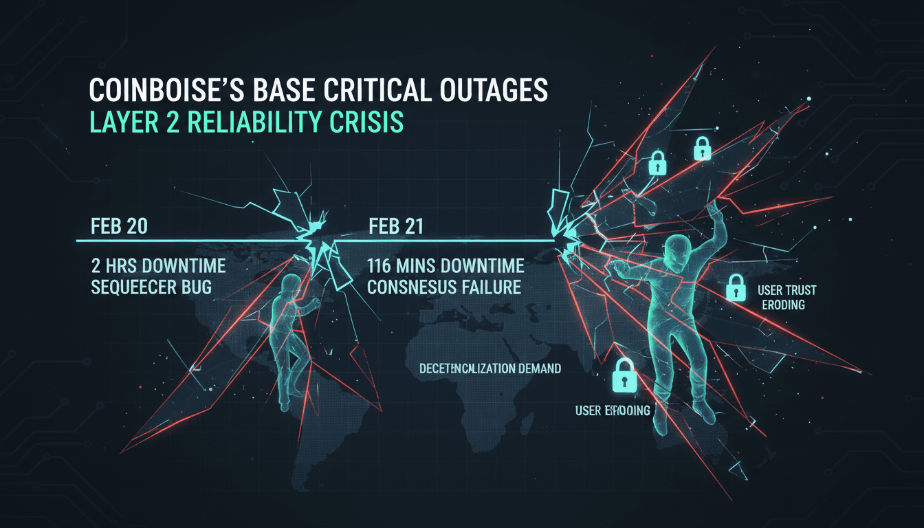 Coinbase's Layer 2 blockchain Base suffers critical outages due to technical failures