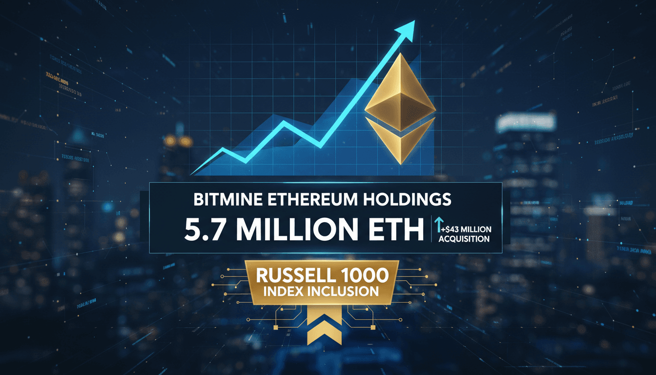 Bitmine's strategic acquisition of Ethereum holdings visual representation