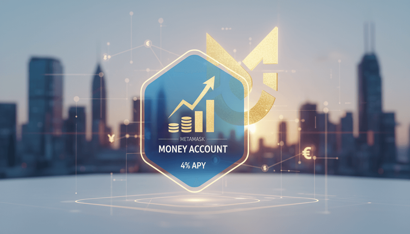 MetaMask Money Account launch announcement with stablecoin graphics